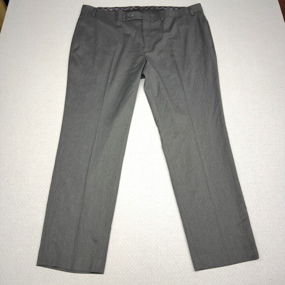 Lauren Ralph Lauren Mens Gray Flat Front Dress Pants 42 x 30 Stretch Trousers